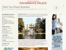 Tablet Screenshot of dolmabahcepalace.com